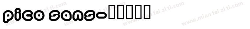 pico sans字体转换